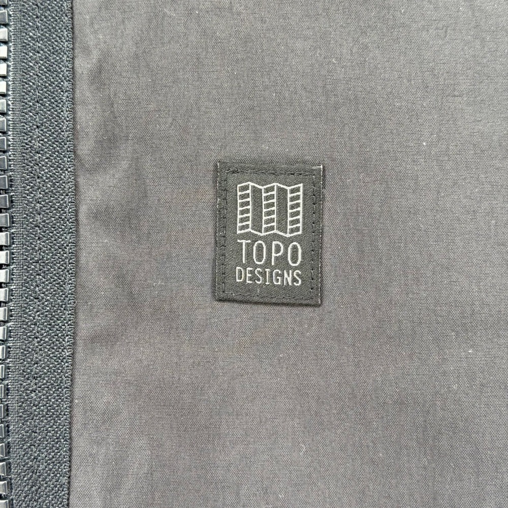 Topo Designs Sherpa Fleece Jacket Full Zip Reversible Black Red Crop Women's M - Picture 8 of 14